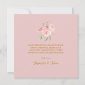 Waterverf ROOS Bedankkaart (Voorkant)