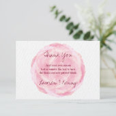 Waterverf Roos - Bedankt kaarten (Staand voorkant)