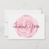 Waterverf Roos - Bedankt kaarten (Achterkant)