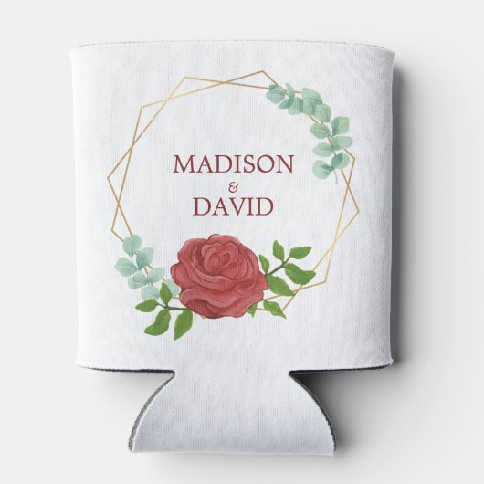 Waterverf Roos Blikjeskoeler (Achterkant)