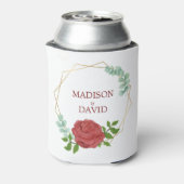 Waterverf Roos Blikjeskoeler (Blikje Achterkant)