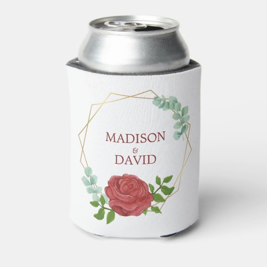 Waterverf Roos Blikjeskoeler (Blikje Achterkant)