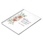Waterverf Roos Bloem Eucalyptus Bladeren Recept Notitieboek (Linkerzijde)