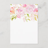 Waterverf roos bloemboeket - Gegevens Informatiekaartje (Achterkant)