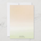 Waterverf Roos Bloemen Bruids Brunch Douche Kaart (Achterkant)