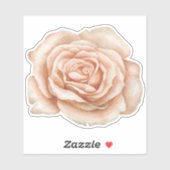 Waterverf Roos Bloemventilator Sticker (Vel)