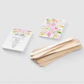 Waterverf Roos Blouquet Handwaaier (Niet-gemonteerd)