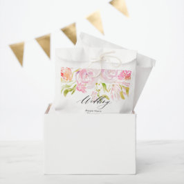 Waterverf Roos Boho Bouquet Bedankzakje