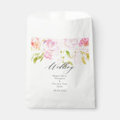 Waterverf Roos Boho Bouquet Bedankzakje (Voorkant)