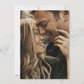 Waterverf Roos bruiloft rood goud Kaart (Achterkant)