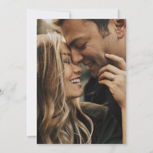 Waterverf Roos bruiloft rood goud Kaart (Achterkant)