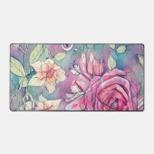 Waterverf roos bureaumat (Voorkant)