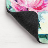 Waterverf Roos & Butterfly Inspirerend Quote Muismat (Hoek)