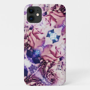 Waterverf Roos Chrysanthemum iPhone 11 Hoesje