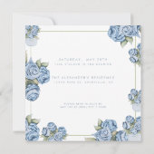 Waterverf Roos ELKE mijlpaal Floral Verjaardag Kaart (Achterkant)