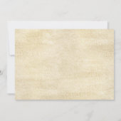 Waterverf Roos en Gold Baby Girl Shower Kaart (Achterkant)