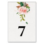 Waterverf roos en naaldhout kaart (Achterkant)