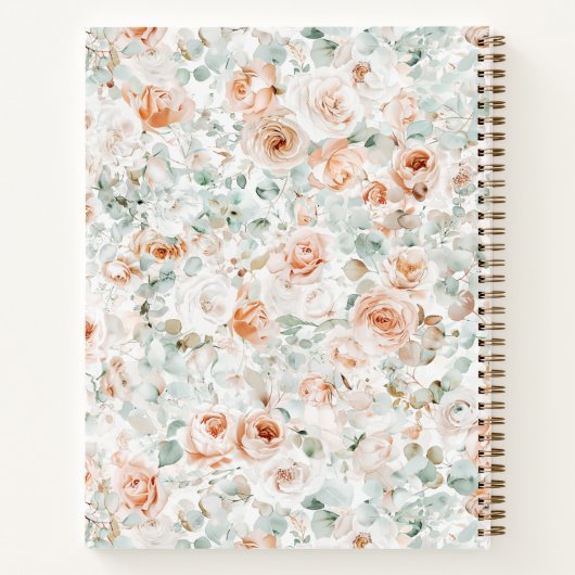 Waterverf Roos Eucalyptus Bloemenfamilie Recept Notitieboek (Achterkant)