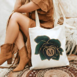 Waterverf Roos Faux Gold en Green Monogram Tote Bag<br><div class="desc">Rijke smaragdgroene en faux gouden roos illustratie in combinatie met een gepersonaliseerde letter monogram. Dit collectie verspreidt zich over bruiloft,  kantoor en persoonlijke items met veel bijpassende items die te vinden zijn in onze winkel. Neem contact met ons op via onze winkel voor specifieke aanpassingsopties en verzoeken.</div>