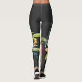 Waterverf Roos Floral Bouquet Leggings (Achterkant)