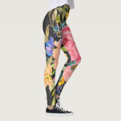 Waterverf Roos Floral Bouquet Leggings (Rechts)
