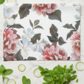 Waterverf Roos Floral Kitchen Towel Theedoek (Gevouwen)