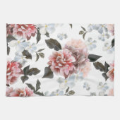 Waterverf Roos Floral Kitchen Towel Theedoek (Horizontaal)