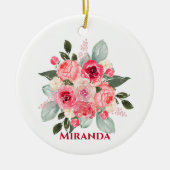 Waterverf Roos Floral Ornament (Voorkant)