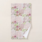 Waterverf roos florale pleister bad handdoek (Handdoek)