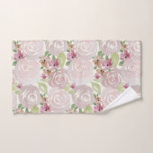 Waterverf roos florale pleister bad handdoek (Handdoek)