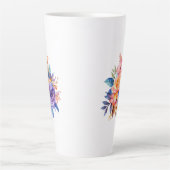 Waterverf Roos Flowers Design-58392 Latte Mok (Voorkant)