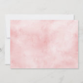 Waterverf Roos Garden Girl Baptism Kaart (Achterkant)