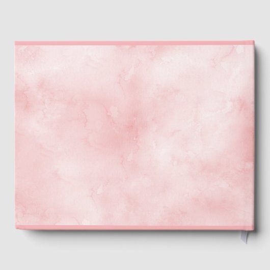 Waterverf Roos Garden Girl Baptisme Gastenboek (Achterkant)