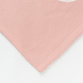 Waterverf Roos - Gepersonaliseerde mandje Fleece Deken (Hoek)