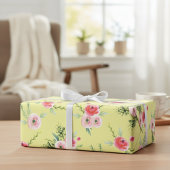 Waterverf Roos Gift Wrap Inpakpapier Vel