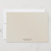 Waterverf Roos Gold Baby Foto aankondiging (Achterkant)