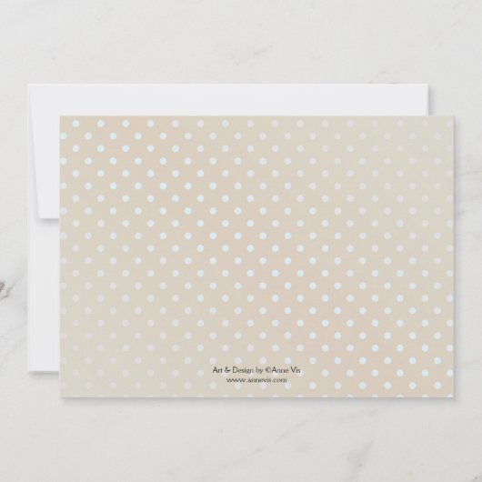 Waterverf Roos Gold Baby Foto aankondiging (Achterkant)