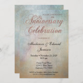 Waterverf Roos Gold Jubileum Kaart (Voorkant / Achterkant)