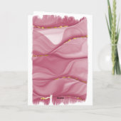 Waterverf Roos Gold Pink Happy Nurses Week Kaart (Achterkant)