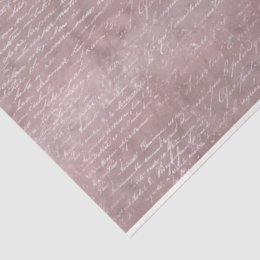 Waterverf Roos Gold Script-kalligrafie Tissuepapier (Detail)