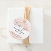 Waterverf roos goud roze wit dank u bedankjes labels (In situ)