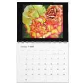 Waterverf Roos kalender Sacha Grossel (Jan 2027)