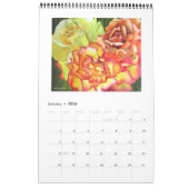 Waterverf Roos kalender Sacha Grossel (Jan 2026)