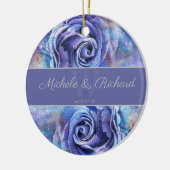 Waterverf Roos Keepomwille Keramisch Ornament (Links)