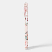 Waterverf Roos krans gepersonaliseerd | Roze Case-Mate iPhone Case (Achterkant / Links)