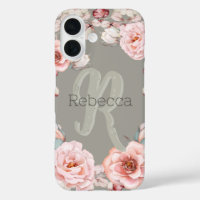 Waterverf Roos krans gepersonaliseerd | Sage Green