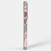 Waterverf Roos krans gepersonaliseerd | Sage Green Samsung Galaxy Hoesje (Rechterkant)