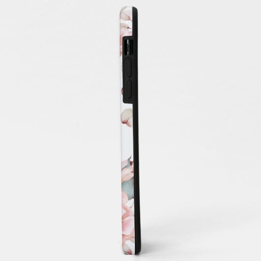 Waterverf Roos krans gepersonaliseerd | Wit Case-Mate iPhone Case (Achterkant/links)