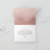 Waterverf Roos Kwarts Kristallen Foto Afstuderen Bedankkaart (Binnen)