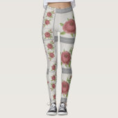 Waterverf Roos Leggings (Voorkant)